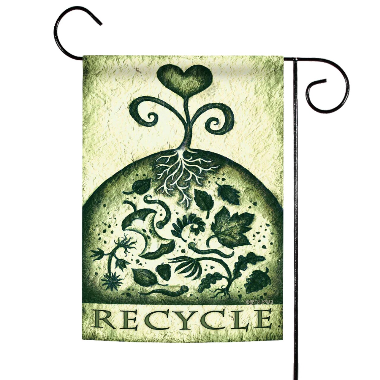Toland Home Garden Conservation Compost "Recycle" Nature Outdoor Garden Flag 18" x 12.5"